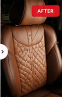 After: custom leather interior