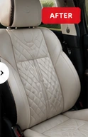 After: custom leather interior