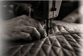 Craftsman stitching leather