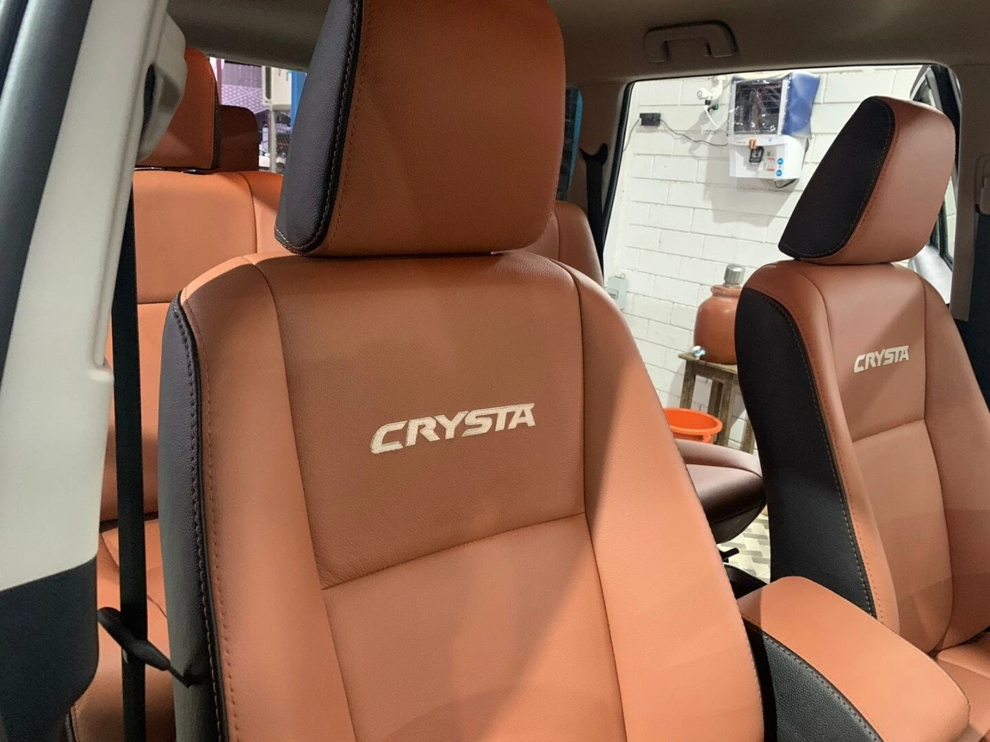 Tan Innova Crysta seats