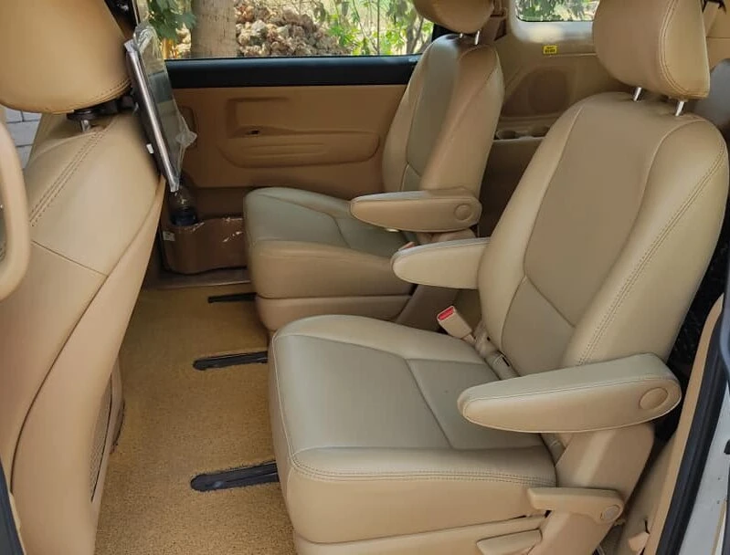 Cream seating with armrests