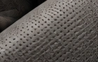 Perforated leather detail